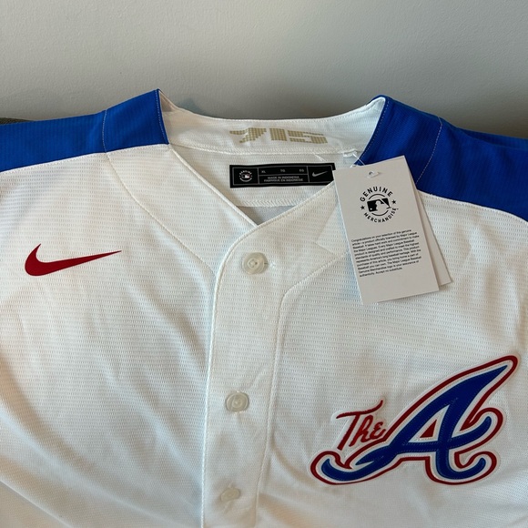 Nike Atlanta Braves City Connect MLB Baseball Jersey White Men’s Size: XL - Picture 2 of 6